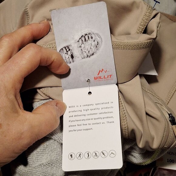 NWT Willit Girls Beige Equestrian Riding Pants With Suede Knee Patches Medium - Picture 6 of 6